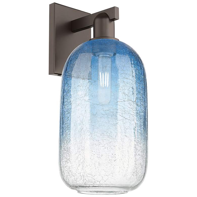 Image 1 Preston 13.5" High Oil Rubbed Bronze Wall Sconce With Clear Jar Shade