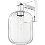 1_Preston 13.5" High Polished Chrome Wall Sconce With Clear Jar Shade