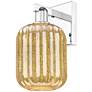 1_Preston 13.5" High Polished Chrome Wall Sconce With Mercury Jar Shade