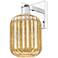 Preston 13.5" High Polished Chrome Wall Sconce With Mercury Jar Shade
