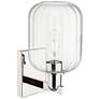 2_Preston 13.5" High Polished Nickel Wall Sconce With Clear Jar Shade more views