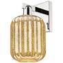 1_Preston 13.5" High Polished Nickel Wall Sconce With Mercury Jar Shade