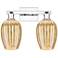 Preston 16"W 2 Light Chrome Bath Vanity Light With Flute Mercury Shade