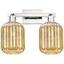 1_Preston 16"W 2 Light Polished Nickel Bath Light With Mercury Jar Shade