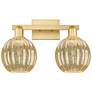 1_Preston 16"W 2 Light Satin Gold Bath Light With Mercury Globe Shade