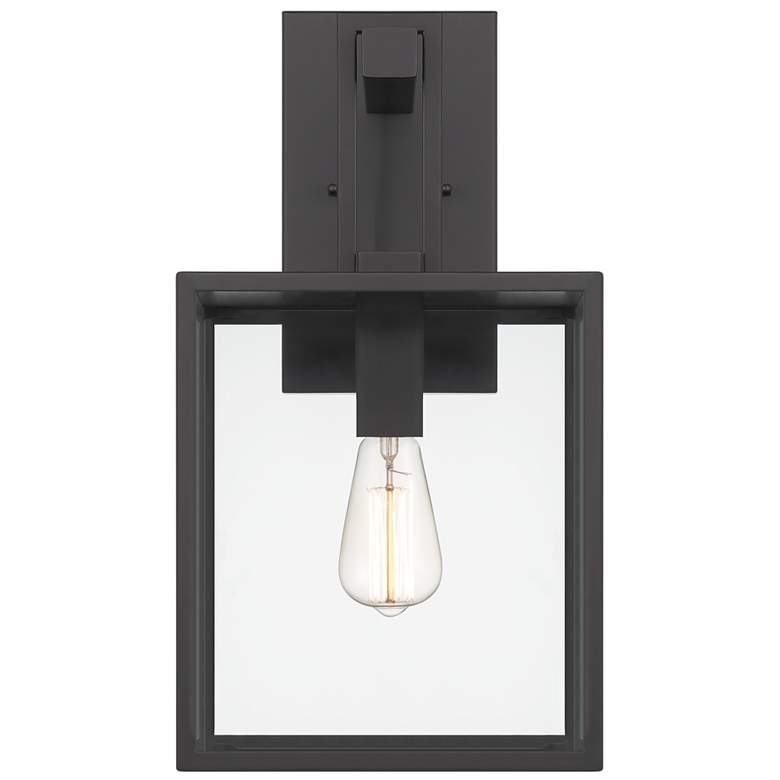 Image 1 Preston 18.75 in. 1-Light Matte Black Modern Outdoor Wall Lantern