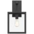Preston 18.75 in. 1-Light Matte Black Modern Outdoor Wall Lantern