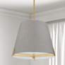 1_Preston 19.25" Wide 4 Light Aged Brass Pendant