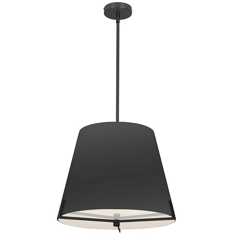Image 3 Preston 19.25" Wide 4 Light Matte Black Pendant more views