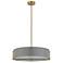 Preston 20.75" Wide 4 Light Aged Brass Pendant