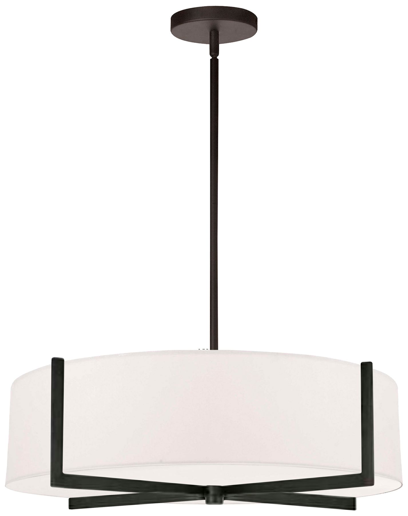 Image 2 Preston 20.75" Wide 4 Light Matte Black Pendant more views