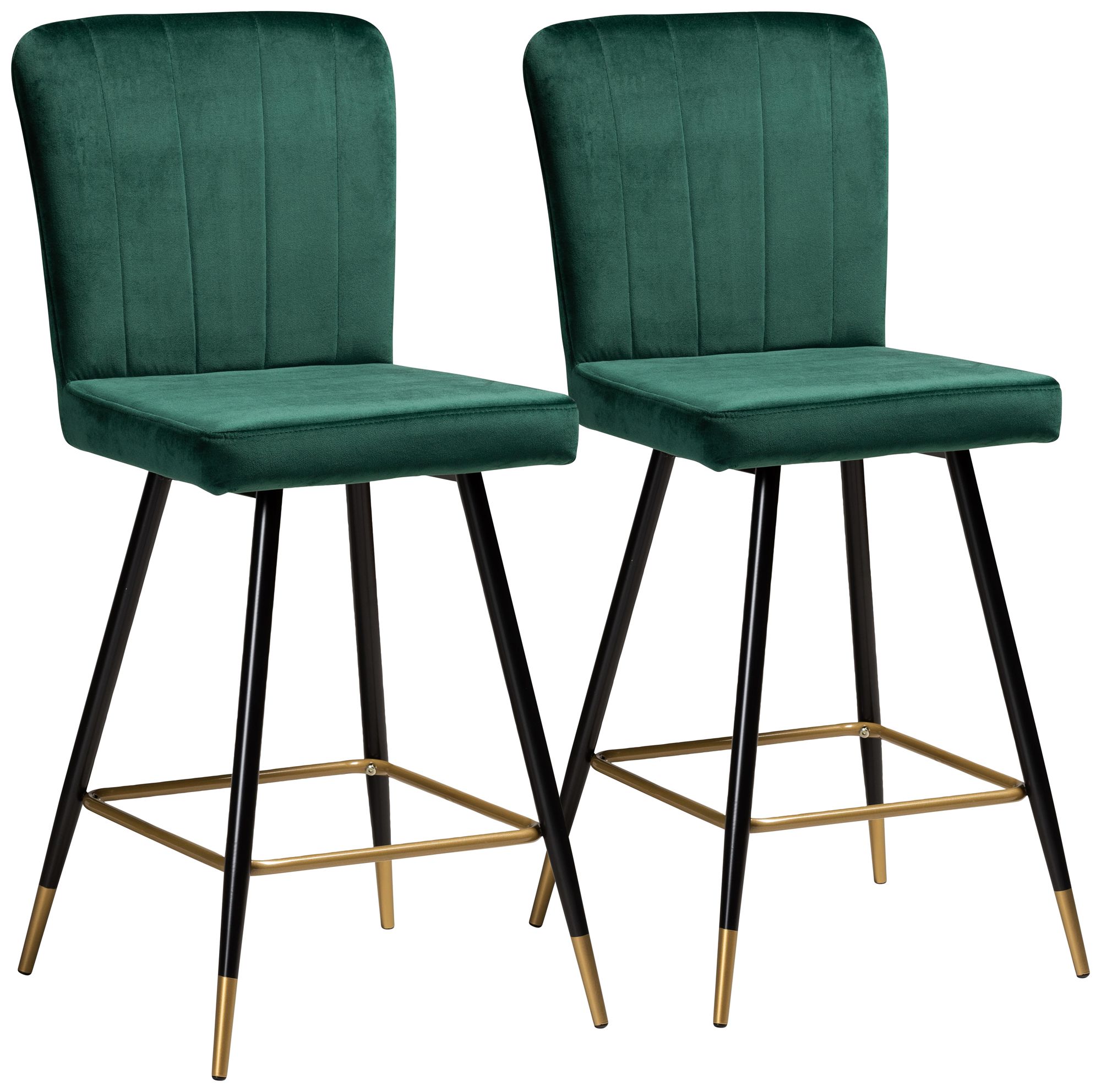 Tufted bar stools set of online 3