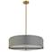 Preston 26" Wide 4 Light Aged Brass Pendant