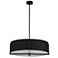 Preston 26" Wide Black Drum Pendant Light
