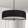1_Preston 26" Wide Black Drum Pendant Light