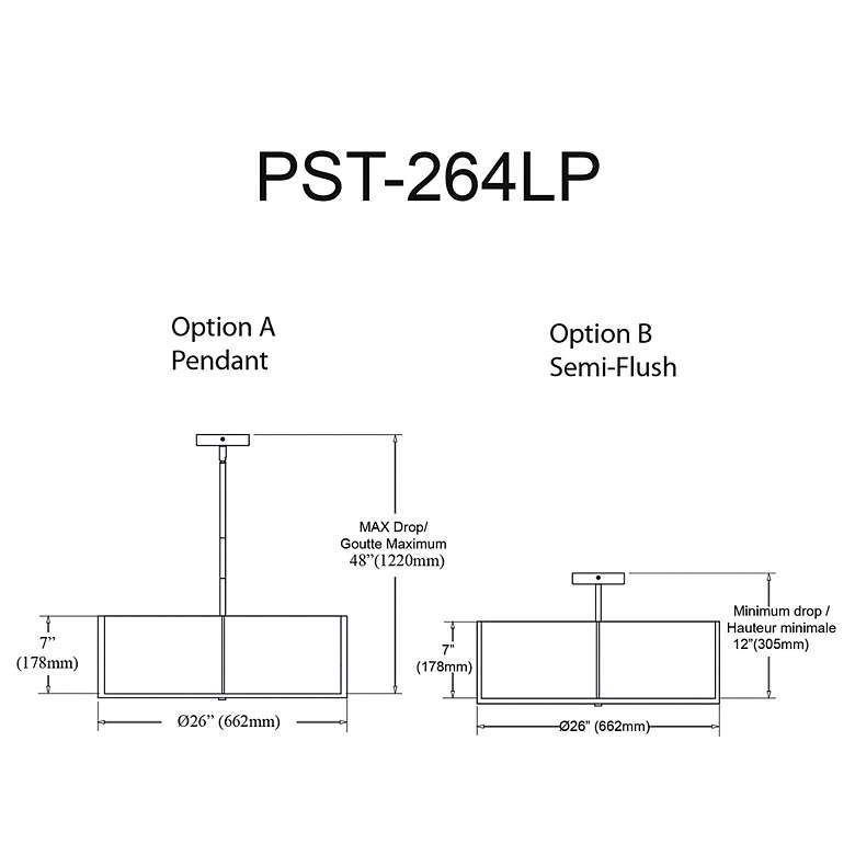 Image 4 Preston 26" Wide Black Drum Pendant Light more views