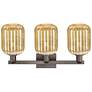 2_Preston 26"W 3 Light Oil Rubbed Bronze Bath Light w/ Mercury Jar Shade more views