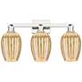 1_Preston 26"W 3 Light Polished Nickel Bath Light w/ Mercury Flute Shade
