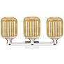 2_Preston 26"W 3 Light Polished Nickel Bath Light With Mercury Jar Shade more views