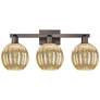 1_Preston 26"W 3-Lt Oil Rubbed Bronze Bath-Lt w/ Mercury Globe Shade
