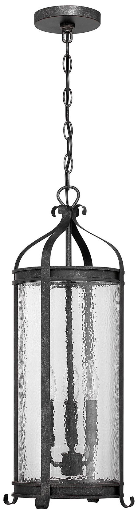Thumbnail2 of Preston 3-Light Outdoor Hanging Lantern in Iron Oxide more views