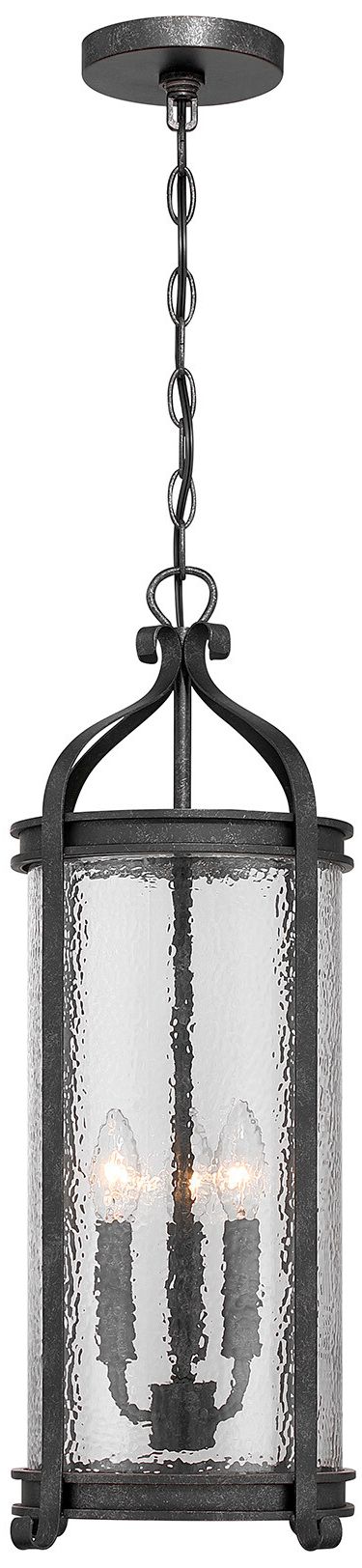 Thumbnail4 of Preston 3-Light Outdoor Hanging Lantern in Iron Oxide more views