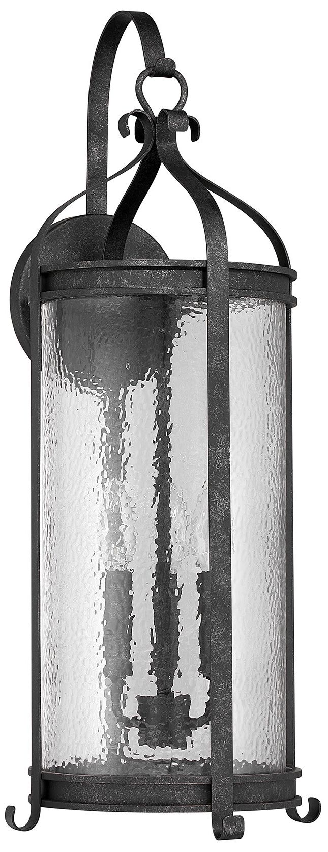 Image 2 Preston 3-Light Outdoor Wall Lantern in Iron Oxide more views