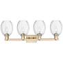 2_Preston 36"W 4 Light Champagne Bronze Bath Light With Bell Clear Shade more views