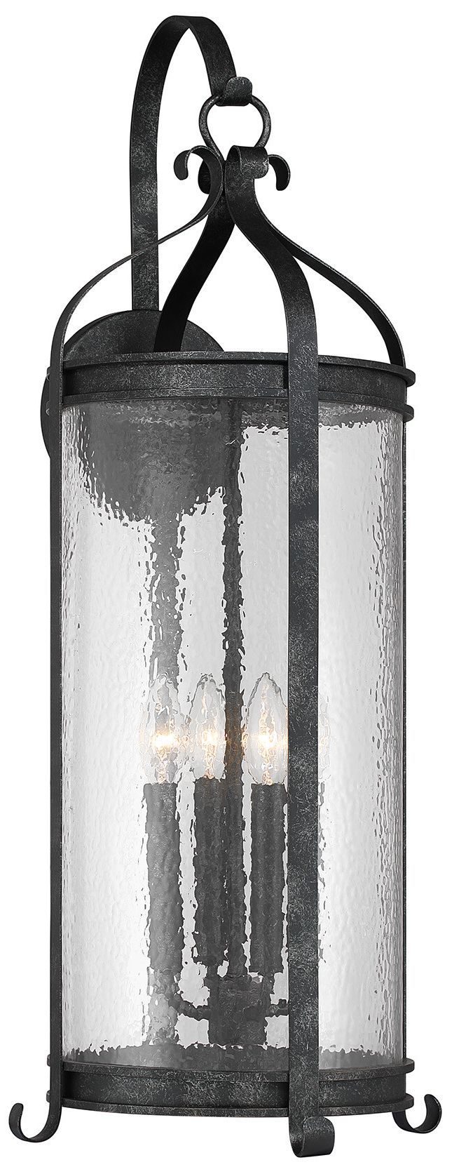 Preston 4-Light Outdoor Wall Lantern in Iron Oxide