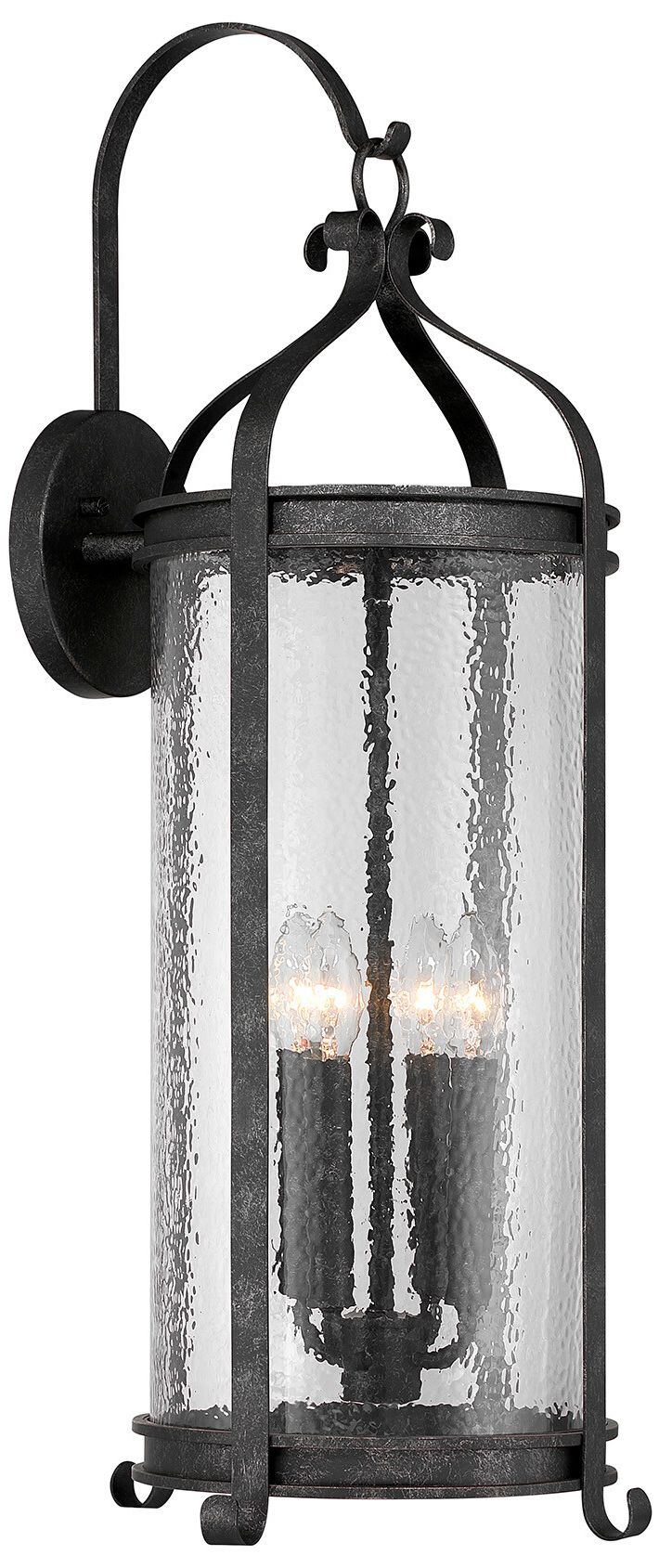 Image 5 Preston 4-Light Outdoor Wall Lantern in Iron Oxide more views