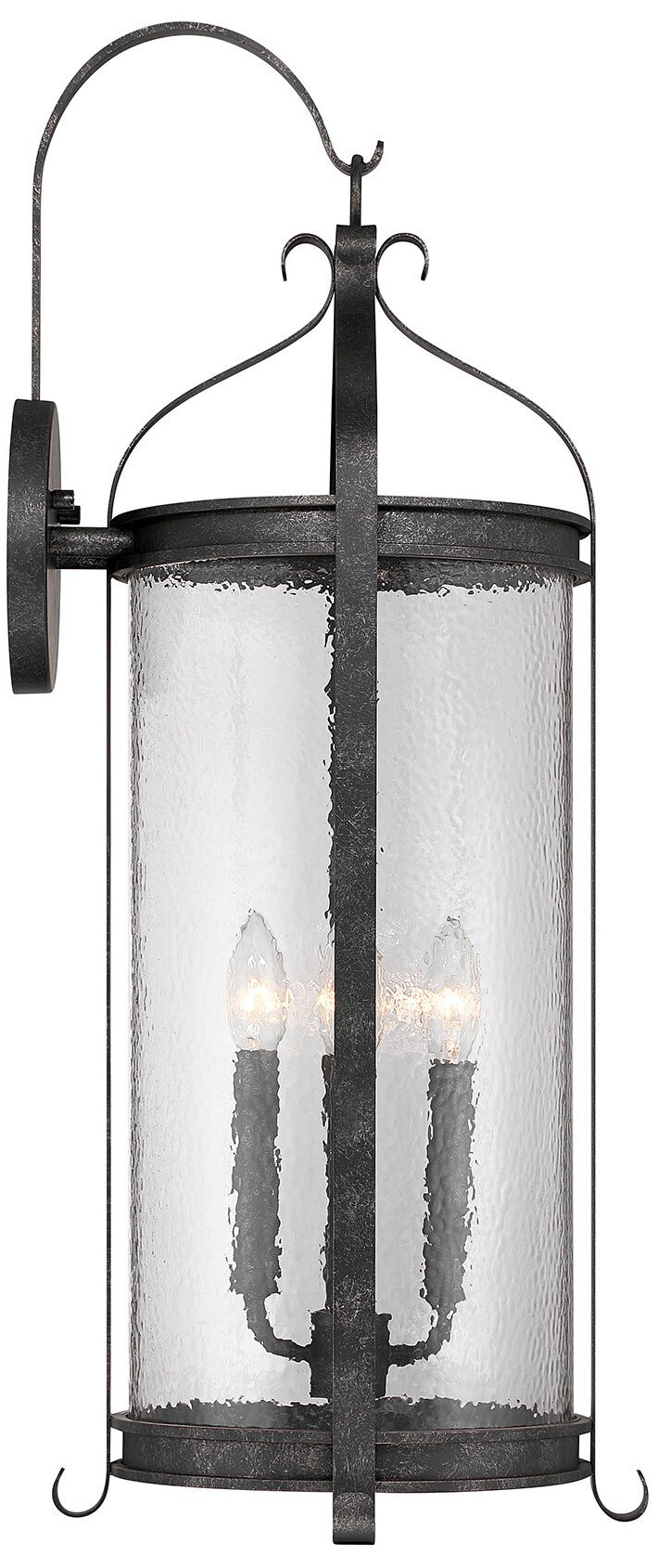 Image 6 Preston 4-Light Outdoor Wall Lantern in Iron Oxide more views