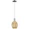 Preston 6"W Polished Chrome Cord Mini Pendant With Bell Mecury Shade