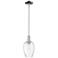 Preston 6"W Polished Chrome Stem Mini Pendant With Flute Clear Shade