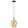 Preston 6"W Polished Chrome Stem Mini Pendant With Flute Mercury Shade