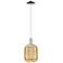 Preston 7"W Polished Chrome Cord Mini Pendant With Mercury Jar Shade