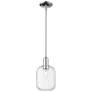 Preston 7"W Polished Chrome Stem Hung Mini Pendant With Clear Jar Shade