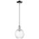 Preston 7"W Polished Chrome Stem Mini Pendant With Clear Globe Shade