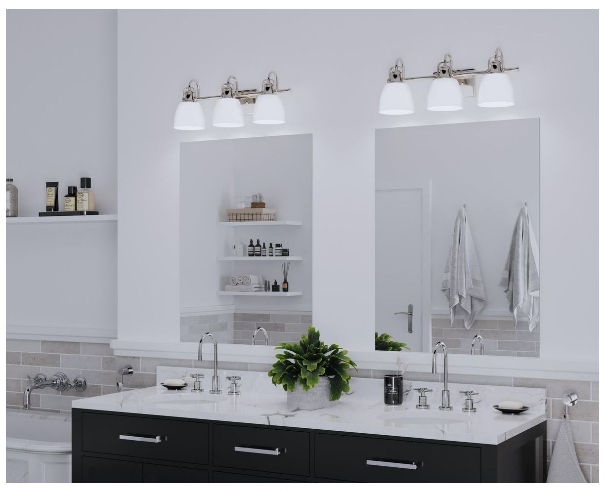 Image 3 Preston Collection Three-Light Coastal Bath and Vanity Light more views