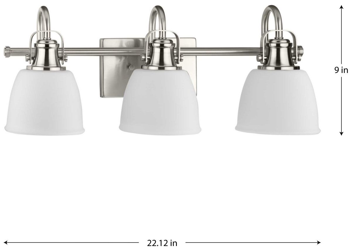 Image 4 Preston Collection Three-Light Coastal Bath and Vanity Light more views