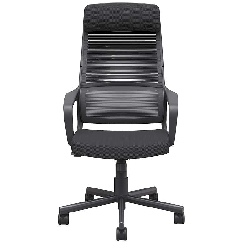 Image 2 Prestor Black Fabric Adjustable Swivel Office Chair more views