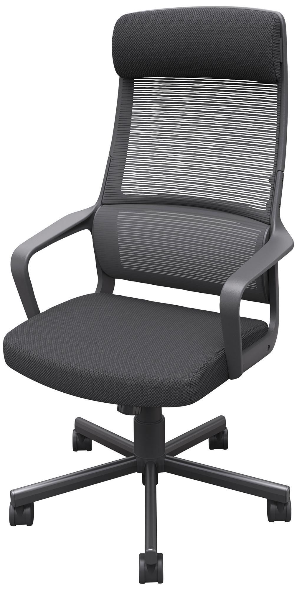 Image 3 Prestor Black Fabric Adjustable Swivel Office Chair more views