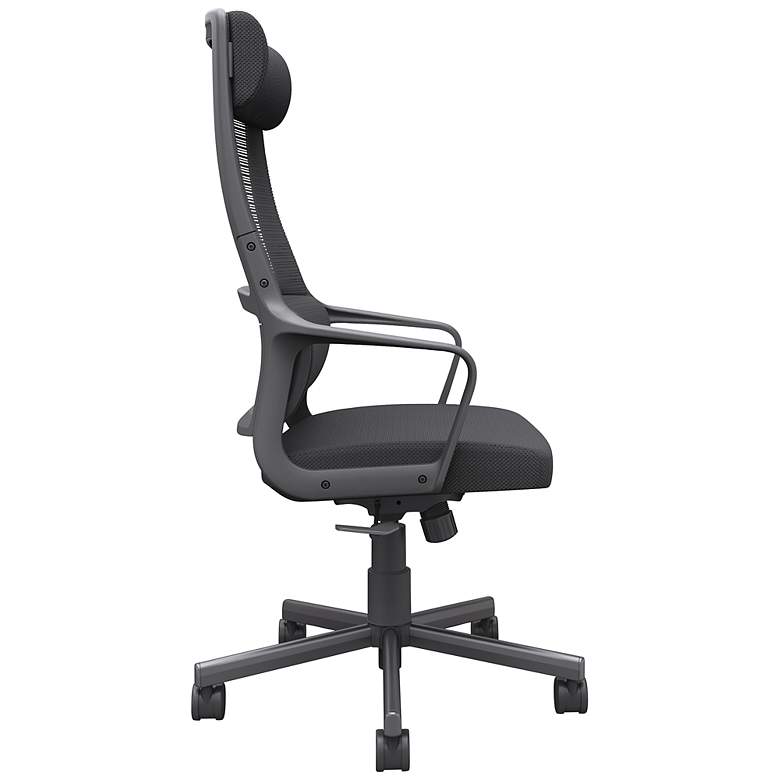 Image 4 Prestor Black Fabric Adjustable Swivel Office Chair more views