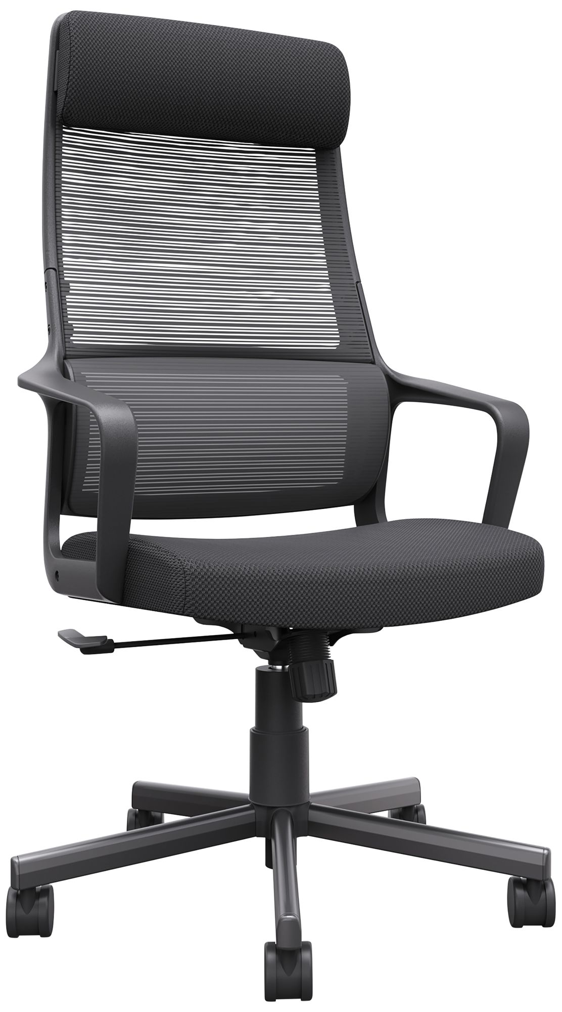 Image 7 Prestor Black Fabric Adjustable Swivel Office Chair more views