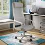 Prestor Gray Fabric Adjustable Swivel Office Chair