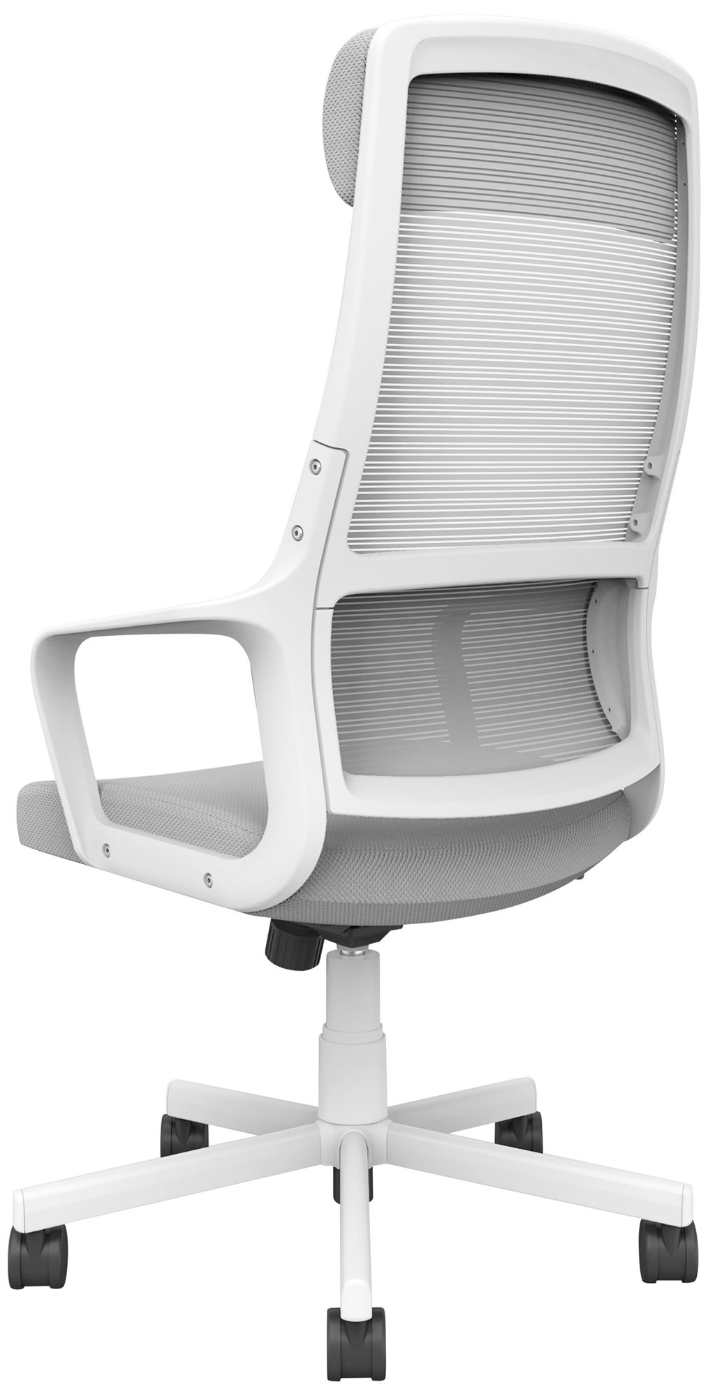 Prestor Gray Fabric Adjustable Swivel Office Chair
