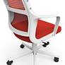 Prestor Red Fabric Adjustable Swivel Office Chair