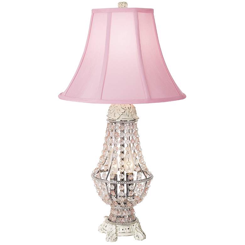 Image 1 Pretty in Pink Beaded Body Table Lamp
