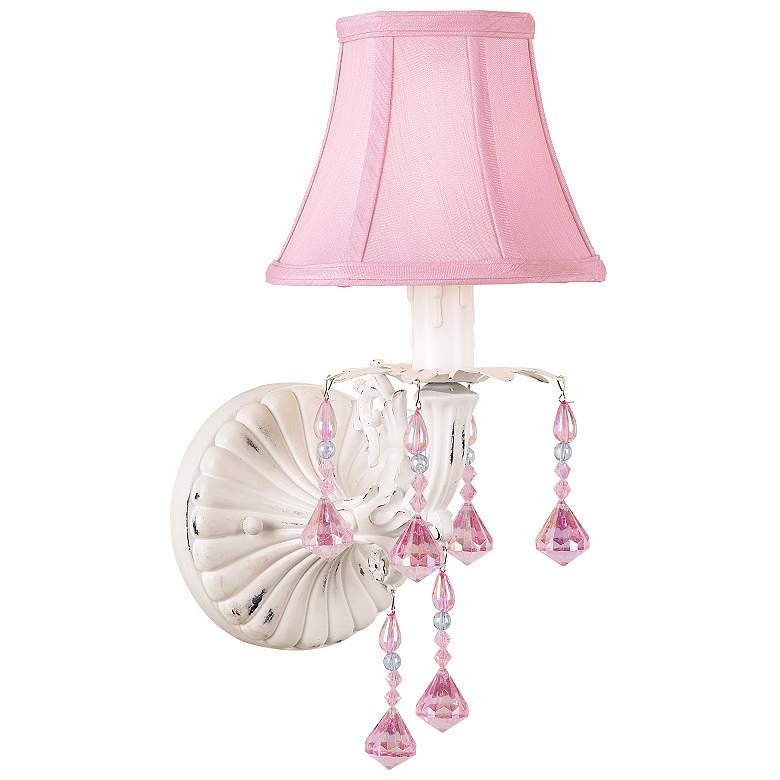 Image 1 Pretty in Pink Plug-In Style Wall Sconce