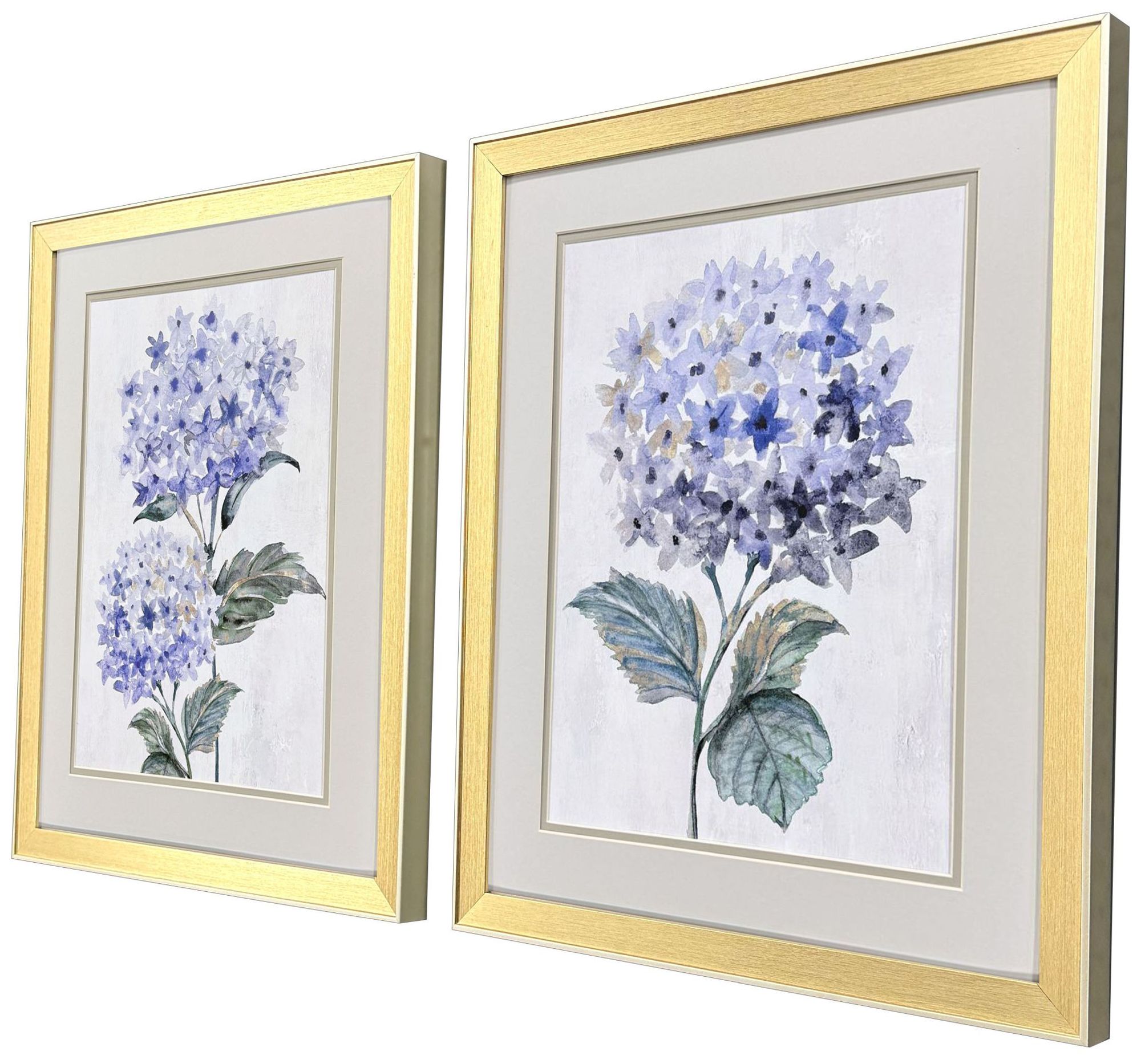 Image 2 Pretty in Purple 18"W x 22"H Traditional Framed Art Set of 2 more views