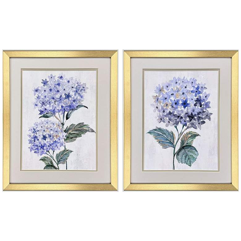 Image 1 Pretty in Purple 18"W x 22"H Traditional Framed Art Set of 2